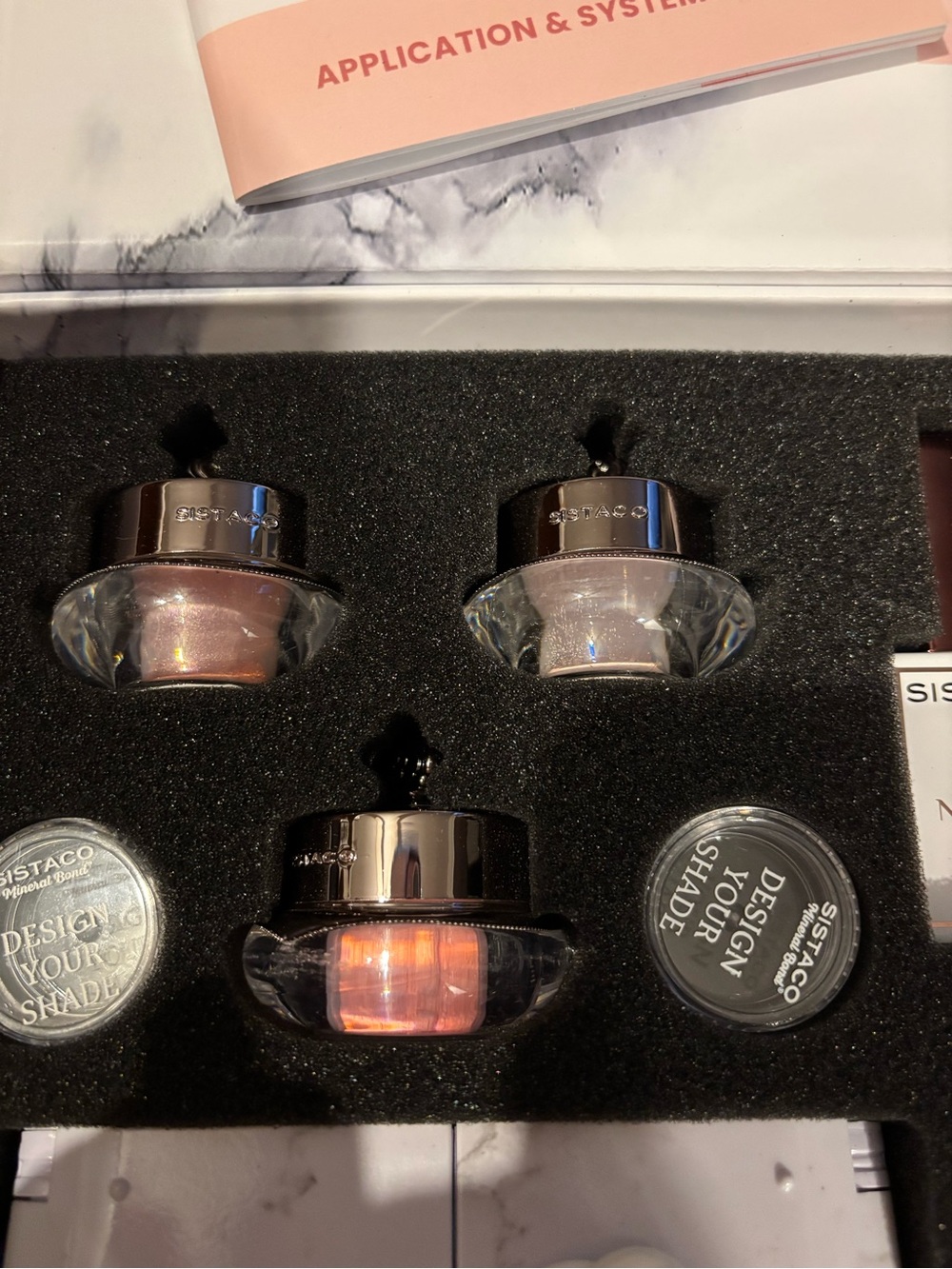 Sistaco Mineral Bond Nail Kit — Pink & White - Picture 2 of 3
